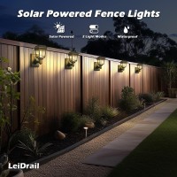 Leidrail Solar Fence Lights 2 Modes Edison Bulb Solar Wall Lights Outdoor Playhouse Accessories Waterproof Warmcold White Le