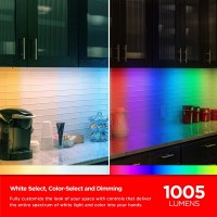 Ultrapro Smart Wi-Fi 24 Inch Plug-In Under Cabinet Lights, Color Changing, Compatible With Alexa, Works With Google Assistant, Under Cabinet Lighting, Under Counter Lights For Kitchen 57072