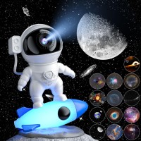 Chiclew Astronaut Galaxy Projector With 4K 13 Film Discs, Star Projector For Bedroom, Planetarium Projector 360 Adjustable, Starry Night Light Projector For Kids