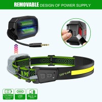 Headlamp Rechargeable, 1000Lm 230Wide-Beam Rechargeable Head Lamp With Motion Sensor & Taillight, Waterproof Lightweight Led Flashlight For Camping, Hiking, Running, Outdoor For Adults And Kids