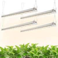 Freelicht 4 Pack 4Ft Led Grow Lights 160W 4 X 40W 1080W Equivalent Full Spectrum Sunlight Growing Lamp Fixture Hanging Plan