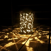 Bvgy Solar Lantern Outdoor Decor Waterproof Led Decorative Garden Light For Patio Yard Tablesmall Dragonflys