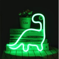 Dinosaur Neon Sign Led Light Wall Decoration Room Decor Cute Night Light Gift Children Kids Girl Gift Birthday Party Aesthetic L