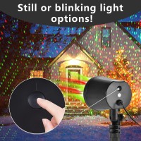 Christmas Laser Light Projector, 2 Pack, Red And Green Star Laser Lights Show With Timer For Outdoor Decorations, Waterproof Landscape Lighting For Christmas And Holidays