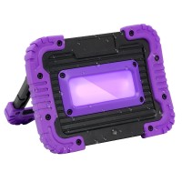 Gprk Rechargeable Black Light 395Nm Battery Powered Black Lights For Glow Party Waterproof Ultraviolet Floodlight For Halloween