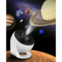 Flewken 12 In 1 Planetarium Galaxy Projector - Star Projector For Bedroom - 360 Rotating Nebula Projector Lamp,Timed Starry Voyager Night Light Projector For Kids,Home Theater,Ceiling,Room Decoration