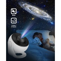 Flewken 12 In 1 Planetarium Galaxy Projector - Star Projector For Bedroom - 360 Rotating Nebula Projector Lamp,Timed Starry Voyager Night Light Projector For Kids,Home Theater,Ceiling,Room Decoration