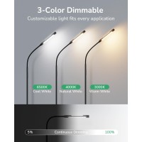 Upgrade Gooseneck Led Floor Lamp For Home Office Studio Rgb Dimmable Bright Task Light Standing Lamps For Living Room Per