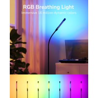 Upgrade Gooseneck Led Floor Lamp For Home Office Studio Rgb Dimmable Bright Task Light Standing Lamps For Living Room Per