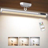 Moslumin Motion Sensor Led Light Bar Indoor Battery Powered Operated Wall Strip Lights With Remote Control Rechargeable Magnet