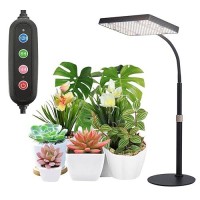 Fecida Grow Lights For Indoor Plants Full Spectrum Desk Grow Light 4812 Hr Timer Table Top Houseplants Grow Lamp 208Pcs Led