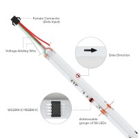 Btflighting Fcob Ws2814 Ic Rgbw 4000K Cob Led Strip Ul Listed Flexible High Density Uniform Chasing Color Light 164Ft Dc24V 78