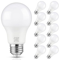 Maylaywood A19 Led Light Bulbs, 60 Watt Equivalent Led Bulbs, 5000K Daylight White, 850 Lumens, Non-Dimmable, E26 Base, 9W Bright White Led Bulbs For Living Room Bedroom Home, 10-Pack