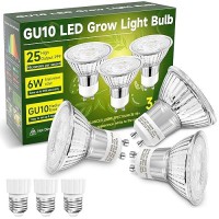 Unilampro Gu10 Grow Light Bulb Full Spectrum Plant Grow Lights Natural White 4000K Plant Light For Indoor Plants For Small Pla