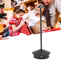 Cordless , Portable 3600Mah Battery Operated Led Desk Lamp With 3 Color Temp, Infinite Dimmable Table Light For Living Room, Restaurant, Couple Dinner, Usb Rechargeable