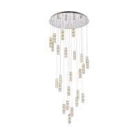 Polaris 42 Inch Led Chandelier In Chrome