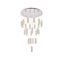 Polaris 42 Inch Led Chandelier In Chrome