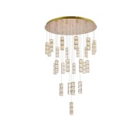 Polaris 42 Inch Led Chandelier In Gold