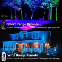 Sunvie 12 Pack Rgbw Color Changing Landscape Lights With 300W Low Voltage Landscape Transformer 1224V Led Landscape Lighting Ki