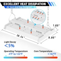 Led Linear High Bay Light 2Pack 150W 20250Lm 010V Dimmable 5000K Daylight Adjustable Tilt Hanging Led High Bay Shop Lighting