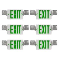 Cm Mzy Led Exit Sign With Emergency Lights Exit Sign Lights With Battery Backup Green Letter Emergency Exit Sign Lights With Tw