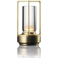 2024 New Portable Lumison Crystal Lantern Table Lamp 3 Colors Rechargeable Cordless Led Lights For Indoor Outdoor (Gold)