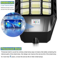 Adewalk 6000W Solar Street Light Commercial Grade Solar Outdoor Light With Thickened Shell Solar Lights Outdoor With Motion Se