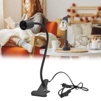 Ywbl-Wh E27/E26 Clip Lamp Holder Desk Lamp Holder Night Reading Book Lamp Holder For Bedroom, Dormitory, Offices, Gardens 100 To 240V (Us Plug)