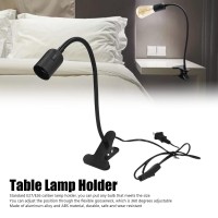 Ywbl-Wh E27/E26 Clip Lamp Holder Desk Lamp Holder Night Reading Book Lamp Holder For Bedroom, Dormitory, Offices, Gardens 100 To 240V (Us Plug)