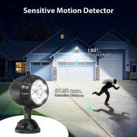 Youngpower Outdoor Motion Sensor Light Battery Operated Ip65 Waterproof Ultra Bright Motion Sensor Outdoor Spotlight Base Adjus