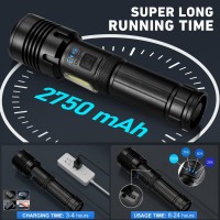 Bailinghai Flashlights High Lumens Rechargeable 990 000 Lumen Led Super Bright Flashlight With 7 Light Modes Ipx6 Waterproof