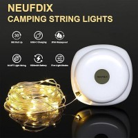 Camping Lights String 328Ft Camping Lantern 2 In 1 Outdoor String Lights With 5 Modes Adjustable Led String Lights Outdoor