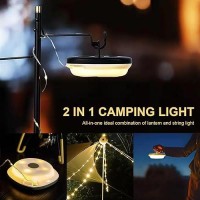 Camping Lights String 328Ft Camping Lantern 2 In 1 Outdoor String Lights With 5 Modes Adjustable Led String Lights Outdoor