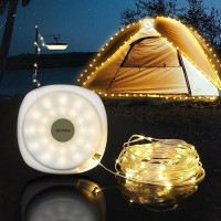 Camping Lights String 328Ft Camping Lantern 2 In 1 Outdoor String Lights With 5 Modes Adjustable Led String Lights Outdoor