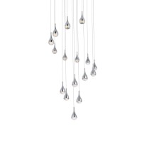 Amherst 36 Inch Led Chandelier In Chrome