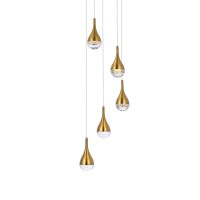 Amherst 14.5 Inch Led Pendant In Satin Gold