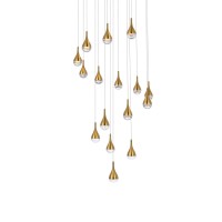 Amherst 36 Inch Led Chandelier In Satin Gold