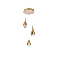 Amherst 10 Inch Led Pendant In Satin Gold