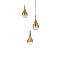 Amherst 10 Inch Led Pendant In Satin Gold