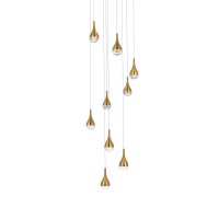 Amherst 24 Inch Led Chandelier In Satin Gold