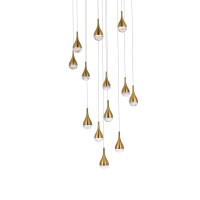 Amherst 30 Inch Led Chandelier In Satin Gold