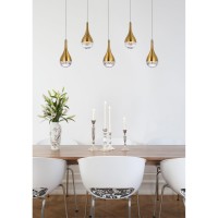 Amherst 34 Inch Led Pendant In Satin Gold