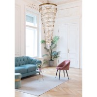 Sydney 30 Inch Spiral Crystal Chandelier In Satin Gold