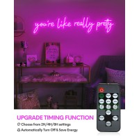 32X7 Inch Large Youre Like Really Pretty Neon Signs For Wall Decor Led Your Like Really Pretty Light Up Sign Wall Art With Rem