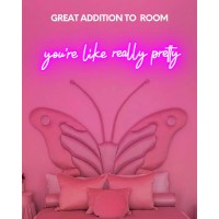 32X7 Inch Large Youre Like Really Pretty Neon Signs For Wall Decor Led Your Like Really Pretty Light Up Sign Wall Art With Rem