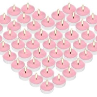 Tealight Candles Set Of 100 Unscented Pink Romantic Tea Lights Candles For Wedding Parties Birthdays Anniversaries Valentines