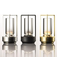 Lumisom Crystal Lamp, 2023 New Lumison Crystal Lamp, Lumison Crystal Lantern Table Lamp, 3 Colors Rechargeable Cordless Led Lights (Gold)