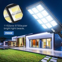 4200W Solar Street Lights Outdoor 7000K Solar Parking Lot Lights Commercial Dusk To Dawn Solar Lights Outdoor Waterproof Remo