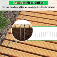 Lztqd Wooden Garden Pathway Extra Wide, 12' Outdoor Walkway With Anti Slip Solid Wood Slats Connected By Steel Wires Roll Out Decorative Boardwalk For Beach Flooring, And Party Patio Paths