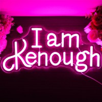 I Am Kenough Neon Sign For Wall Decor Dimmable Neon Led Signs For Bedroom Bar Neon Sign For Girl Neon Light Up Signs For Home Cl